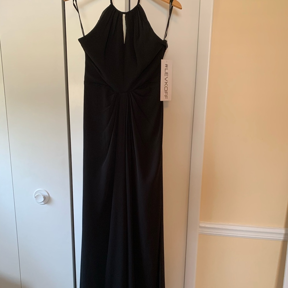 Bill Levkoff Black Bridesmaid dress style 7038